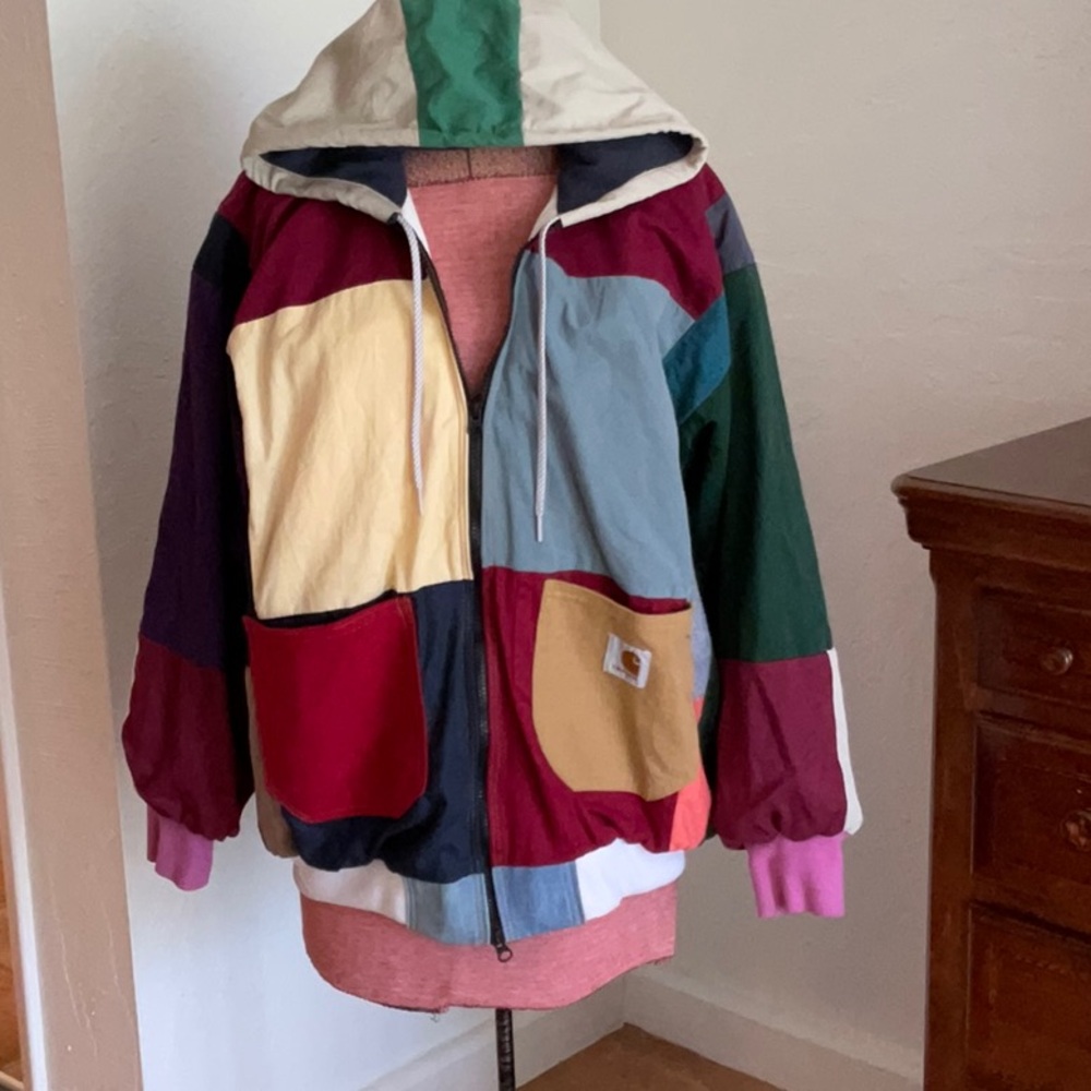 Carhartt Multicolor Patchwork Hooded Jacket